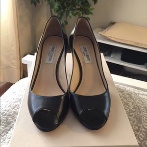 Black Peep Toed Jimmy Choo